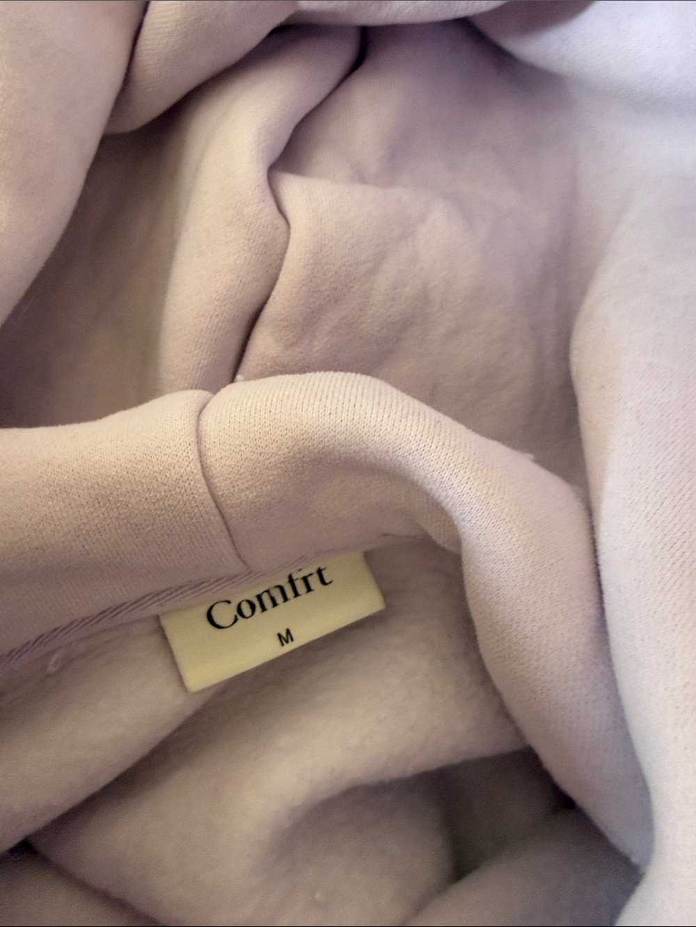 Women's Lightweight Dusty Lilac Hoodie Sweatshirt - Picture 3 of 4